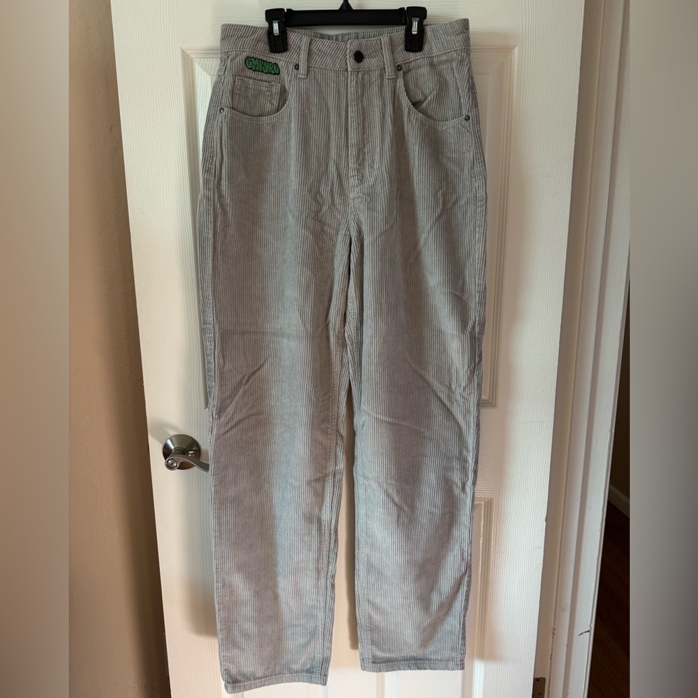Empyre Tori 90s Light Grey Corduroy Skate Pants Size 7 - Picture 4 of 8